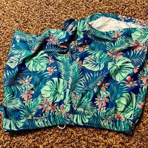Tropical style swim trunks